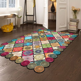 Conceptum Alfombra de Impresión Digital 3D Multicolor 60 x 100 cm